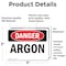 Signmission Argon Danger Sign, Vinyl Decal, 5in W x 3.5in L, 2PK OS-2PACK-DS-D-35-L-1032 - alternate 5